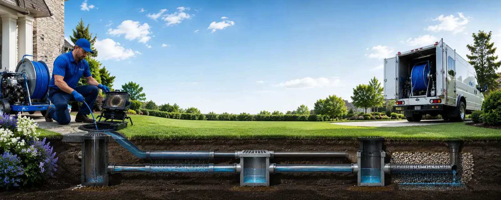 Outdoor drain cleaning information for Clinton, MT